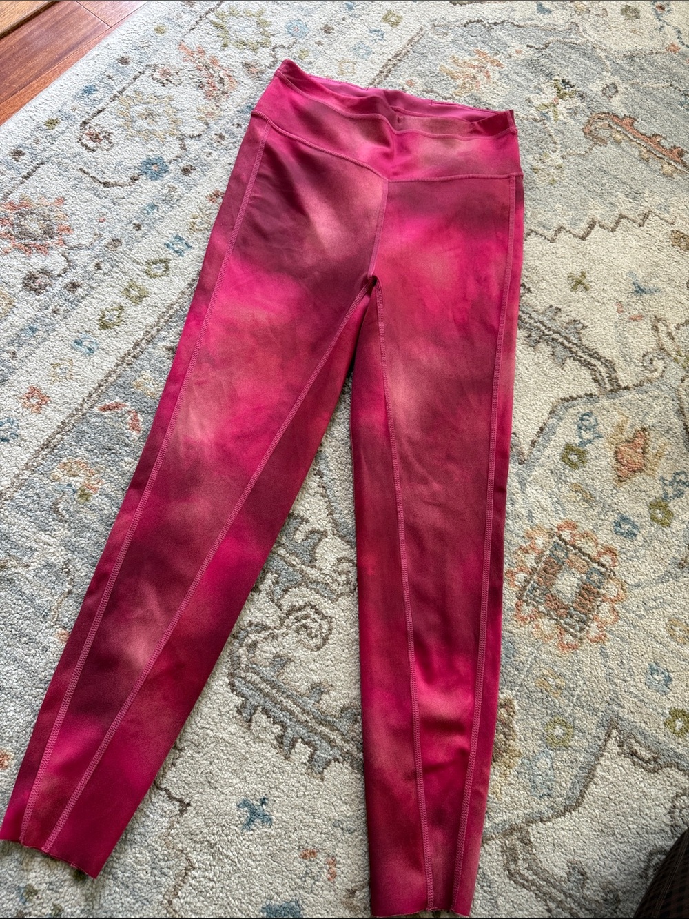 Free People Movement Beat the Heat Leggings in Red Combo Size Medium
